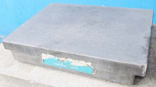 PRECISION GRANITE SURFACE PLATE 24&#034; x 18&#034; x 5&#034; THICK LEDGE TYPE