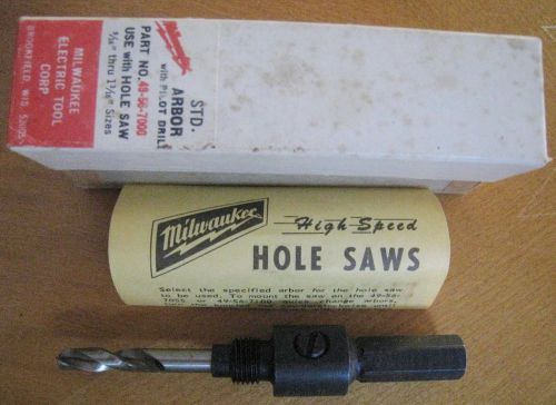 49-56-7000 milwaukee hole saw arbor for sale