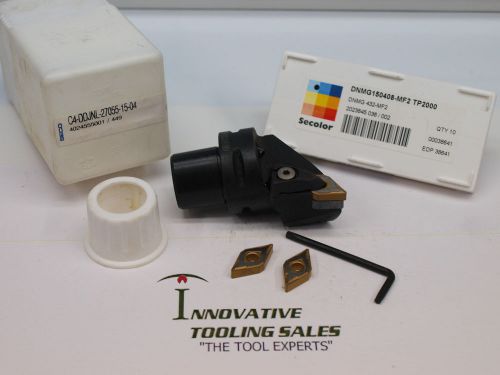 C4-DDJNL-27055-15-04 Capto Toolholder w/10pcs DNMG 432-MF2 Insert Grade TP2000