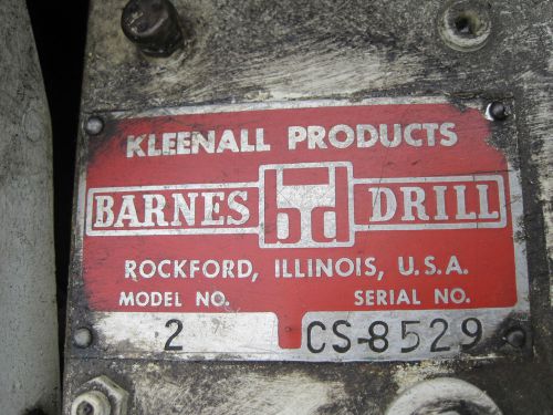 (1)  BARNES Drill Co. No. 2  Magnetic Coolant Filtration Syst - Used - AM13669