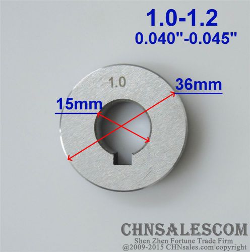 Wire Feed Double Drive Roller V Groove 1.0mm-1.2mm  0.040&#034;-0.045&#034;  Diameter 36mm