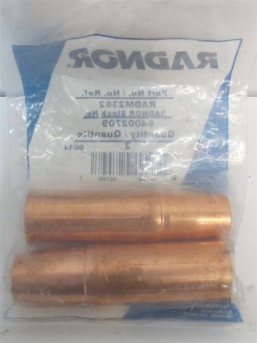 Radnor 64002709, Model 23-62, 3.219&#034;, Self-Insulated Copper Nozzles 2 each