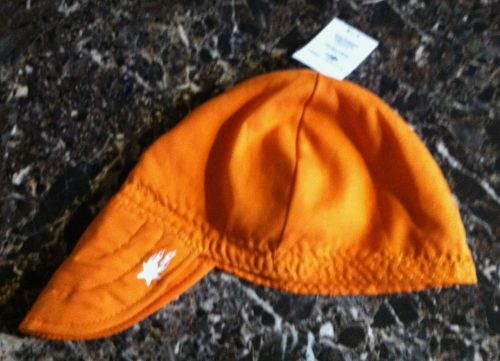 New &#034;SAFETY&#034; ORANGE Welding Hat Welder Hats Cap Protective Gear American Hotties