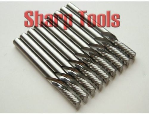 5pcs down cut single flute sprial left-handed CNC router bits 4mm 12mm