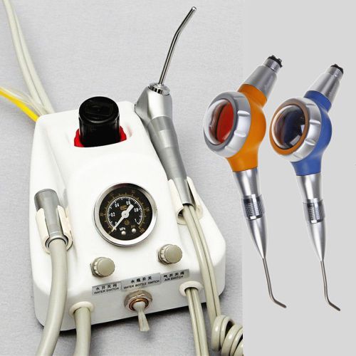 Dental portable air turbine unit fit compressor 4 hole + 2* air polisher prophy for sale