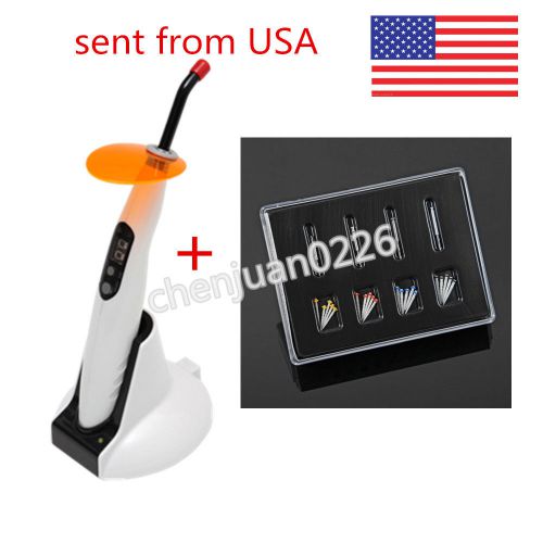 ?US stocked? Dental Wireless Cordless LED Curing Light + Fiber Resin Post Pile