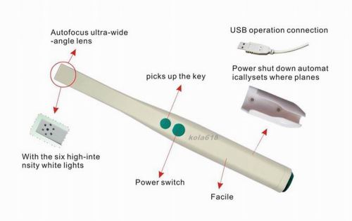 50 PCS PCS New 2.0 Mega Pixels Intraoral Oral Dental Camera USB Model MD780