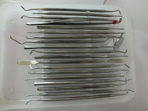 Dental Addler  Hobby Instrument assorted Spatulla Probe Carver Mouth Mirror set