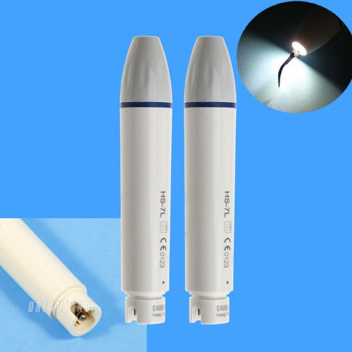 2PCS LED Fiber Optic Dental Ultrasonic Scaler Scaling Handpiece Fit DTE Tips