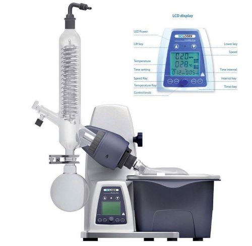 New ! scilogex re100-pro digital rotary evaporator rotavap no glassware 61110201 for sale