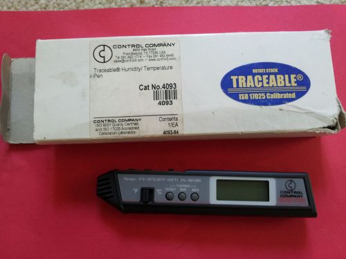 Control Company Traceable Humidity Temperature Pen