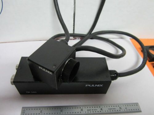 Microscope inspection video camera pulnix ccd tm-540 optics as is bin#k8-10 for sale