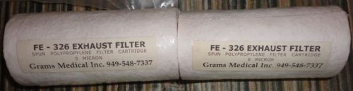 2 new  aspirator filter cartridges fe-326 5 micron . for sale