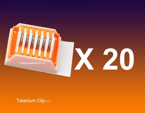 120 New Titanium Clips TY-L CE FDA Certificate Weck Horizon L Style
