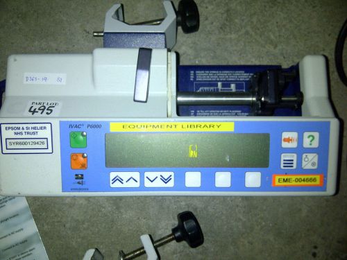 IVAC/ALARIS P 6000 SYRINGE DRIVER INFUSION PUMP