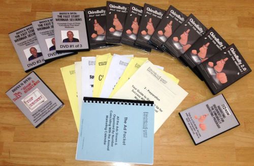 Ben cummings chirobully 2.0 full marketing kit 5 dvd 8 cds manual for sale