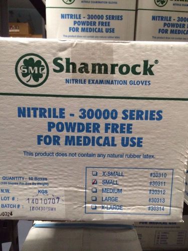 Shamrock Exam Nitrile Gloves SMALL. (Low starting bid)