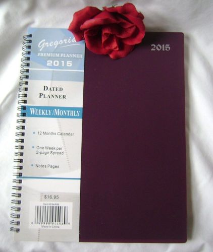 2015 MONTHLY &amp; WEEKLY LARGE 11X8 1/2&#034; Gregorian  PLANNER Calendar NOTES Sale NEW