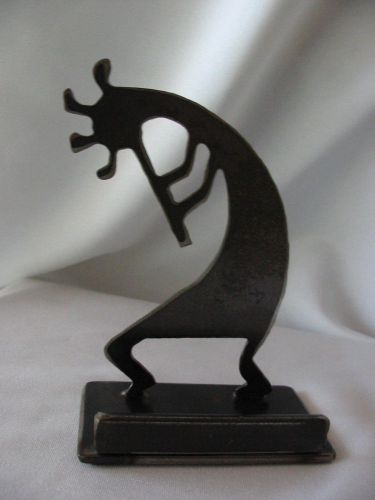 Kokopelli Decorative Metal Business Card Holder Display Artistic Desk Office