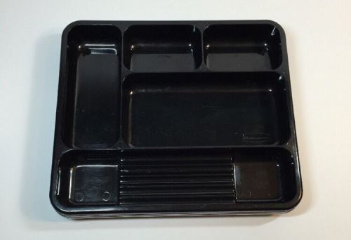 RUBBERMAID DRAWER ORGANIZER - 5 Compartments - 7.5&#034; x 9&#034; x 1&#034; Black NEW