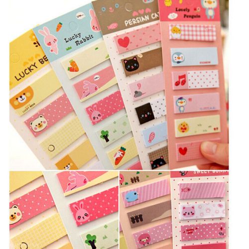 Sticker Post- It Bookmark Marker Memo Sticky Notes Funny Design Cartoon Kid Gift