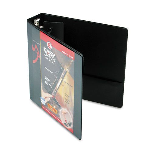 Premier Easy Open ClearVue Locking Round Ring Binder, 2&#034; Capacity, Black