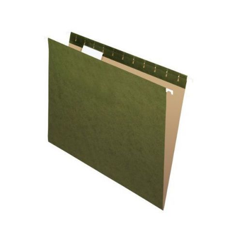 Green Hanging Tab File Folders 1/5 Cut - 25 ct / Standard size