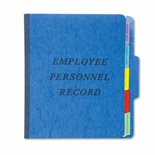 Pendaflex Vertical Personnel Folders, 1/3 Cut Top Tab, Letter, Blue (PFXSER1BL)