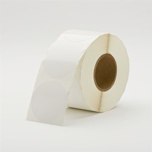 Primera 074707 White Multi-Use Circle Label TuffCoat 2.50&#034; Diameter 2&#034; Core