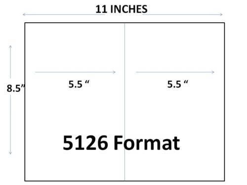 20,000 Ave5126 Comp Half Sheet Shipping Labels 8.5&#034; x 5.5&#034;