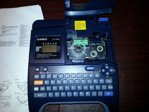 Casio KL-750B KL750B EZ-Label Label Maker Thermal Printer Scrapbook Labeling