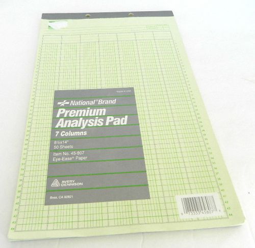 Premium Analysis Writing Pad 7 column 50 sheets EUC