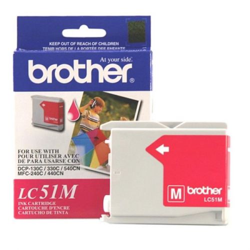 Brother int l (supplies) lc51m  magenta ink cart dcp130c for sale