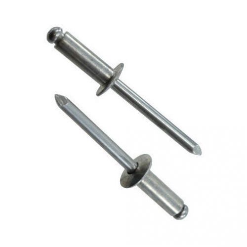 Size 64 Grip Range 1/8&#034; to 1/4&#034; Steel Pop Rivets (250)