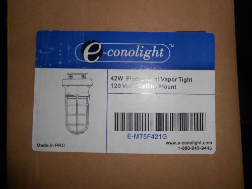 ECONOLIGHT E-MT5F421G 42 WATT VAPOR TIGHT CEILING MOUNT FIXTURE