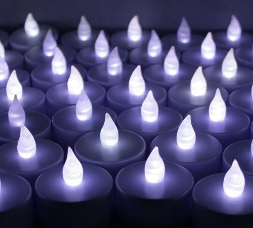 144 PCS Battery Operated Flameless LED Flickering Tea lights Candles for Wedding