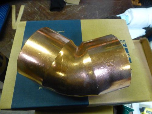 ONE Mueller Streamline 3-1/2&#034; ID 3 1/2 inch 45 degree ELL Copper Pipe Elbow