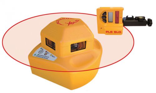 Pls 360 laser level system w/ laser detector for sale