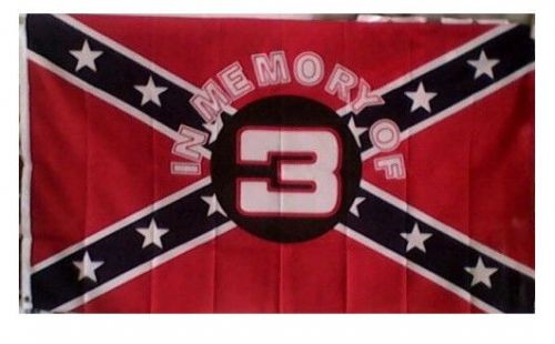 In Memory of 3 Rebel Flag 3x5ft Poly - R-29