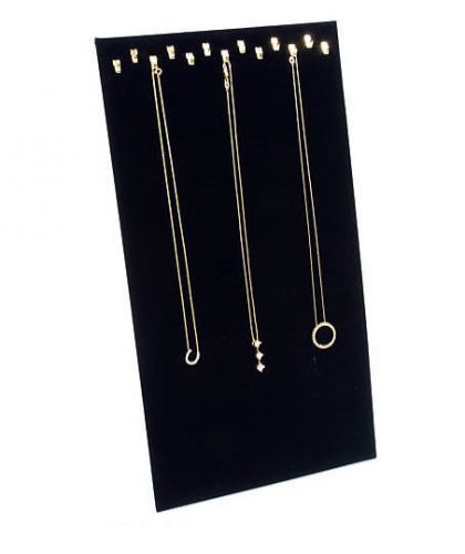 Necklace pendant necklace jewelry display 13 hook black velvet easel back for sale