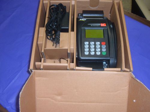 VeriFone Eclipse Quartet TeleCheck Credit Card &amp; Check Machine POS P100-002-03