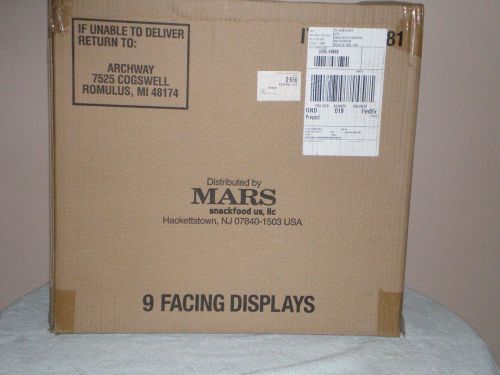 1 Mars M&amp;M Counter Top 9 Facing Display Rack Holder Bins NIB Snickers-Twix 40181