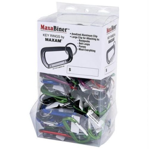 Maxam 100pc Maxabiner Clips In Countertop Display