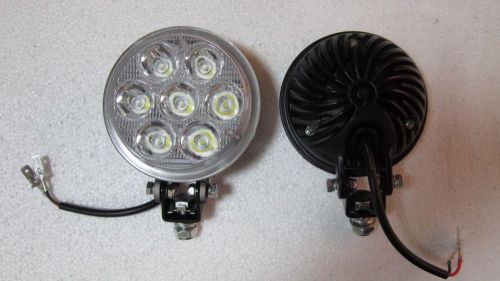 2x round led headlamp work lamp12v 24v for truck trailer for sale