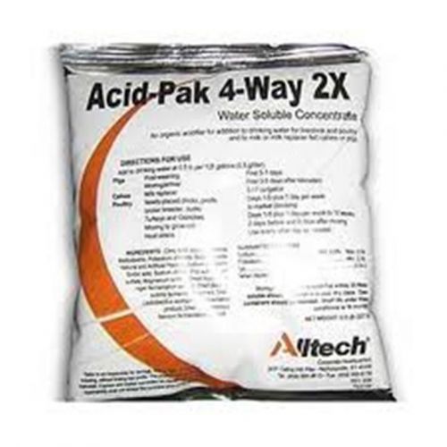 Acid pak 4 way 2x  water soluble concentrate acidifier livestock poultry pig 8oz for sale