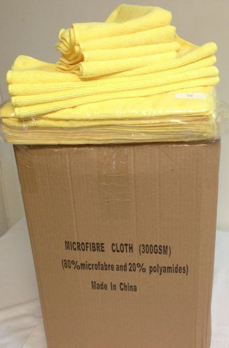 240 maximmart microfiber 12&#034;x12&#034; yellow dairy towels udder cloths 240ct box for sale