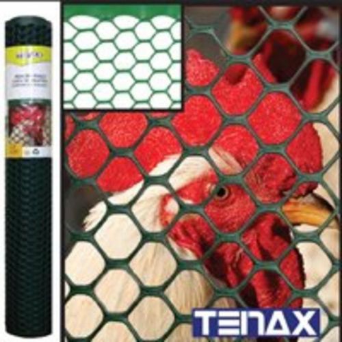 Fence Poultry 2Ft 25Ft Plstc TENAX CORP Poultry Netting 72120942 Green Plastic