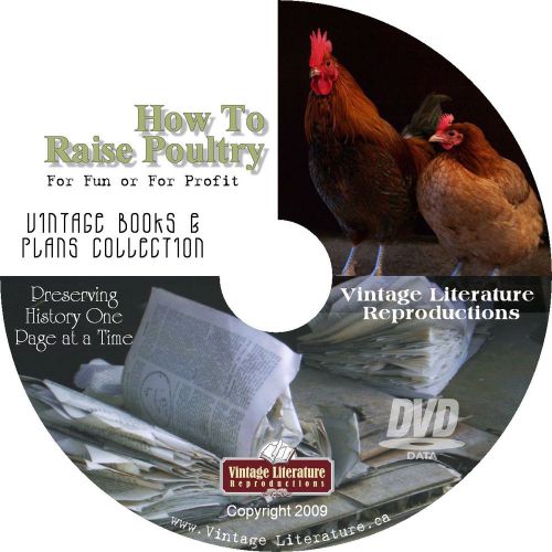 How To Raise Poultry for Fun or Profit { 194 Vintage Books Library } on DVD