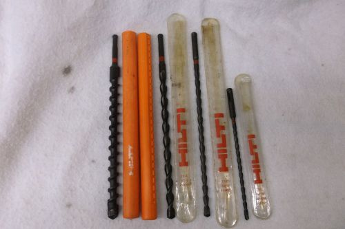 HILTI CONCRETE DRILL BITS *4 NEW DRILL BITS * HAMMER DRILL BITS SDS Plus