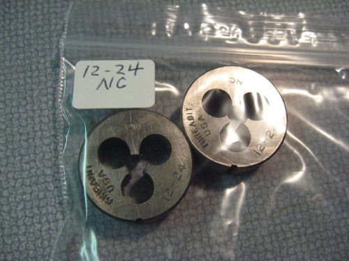 NEW American USA Made 1&#034; Round Die, Threadit 12-24NC 12-24 NC